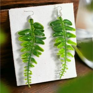 Amani Tropical Leaf Earring